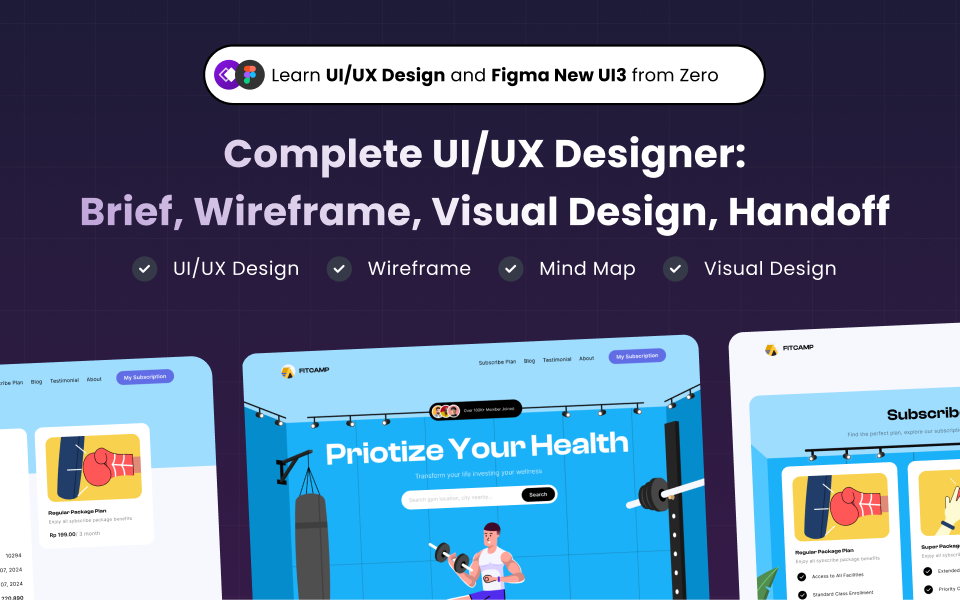 Kelas Complete UI Designer: Brief, Wireframe, Visual Design, Handoff di BuildWithAngga